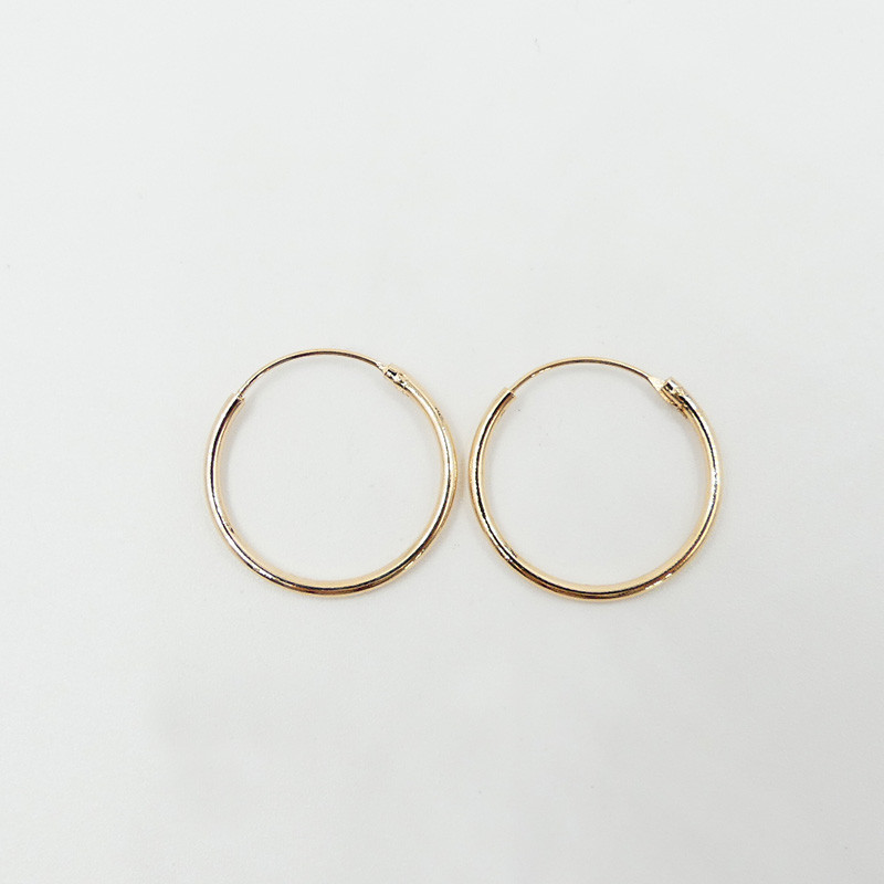 Créoles Fines Plaqué Or 20 mm