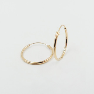 Créoles Fines Plaqué Or 20 mm