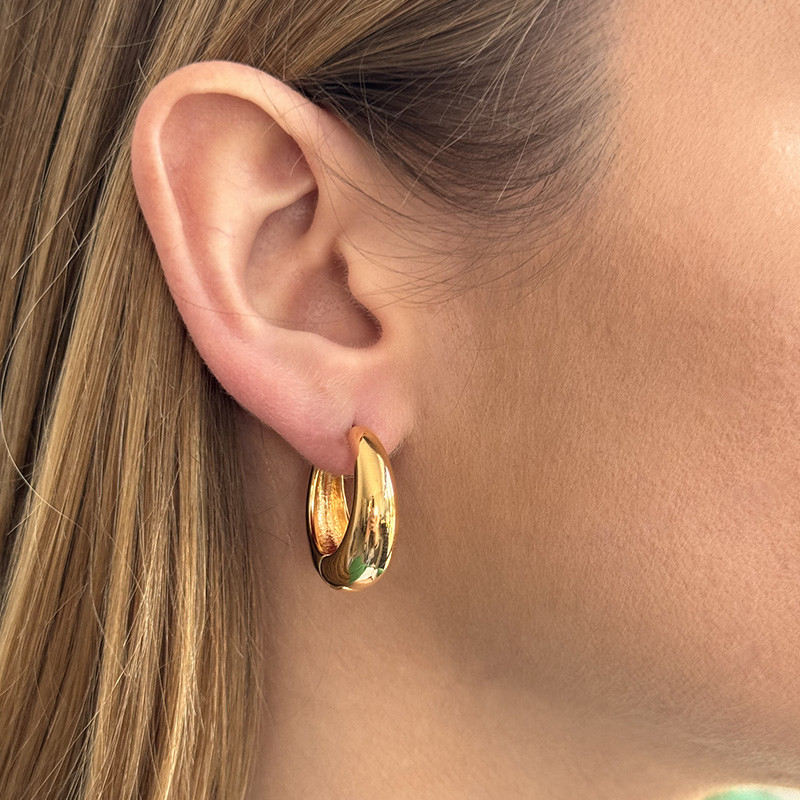 Créoles Plaqué Or évasées