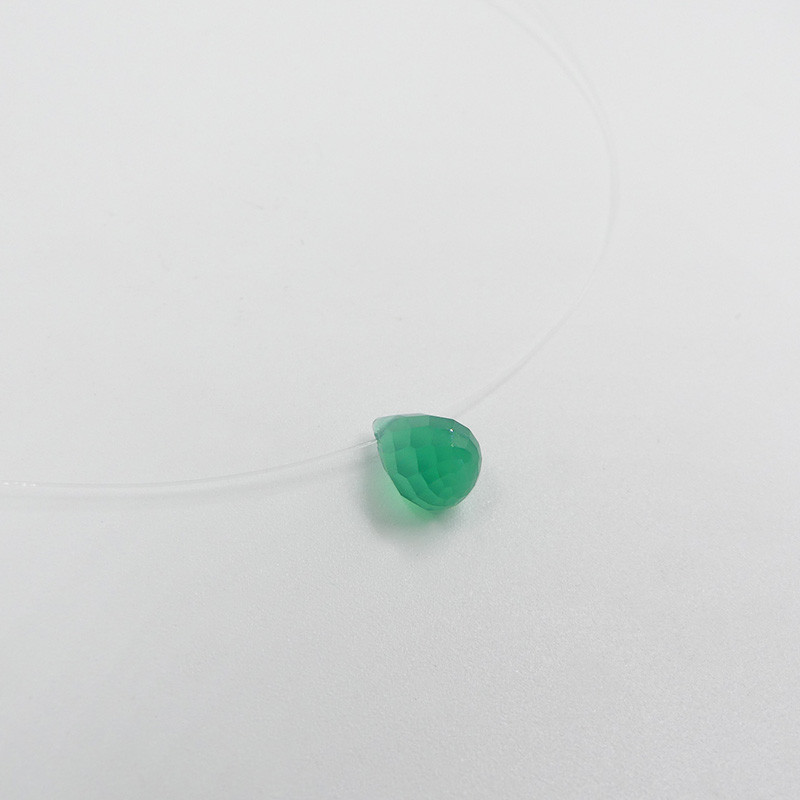 Collier Nylon Goutte Onyx Vert