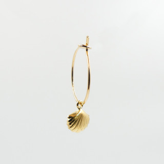 Boucle à l'unité Doré Coquillage