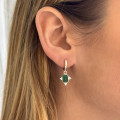 Boucle à l’unité Argent Onyx Vert