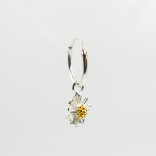 Boucle à l'unité Argent Pâquerette