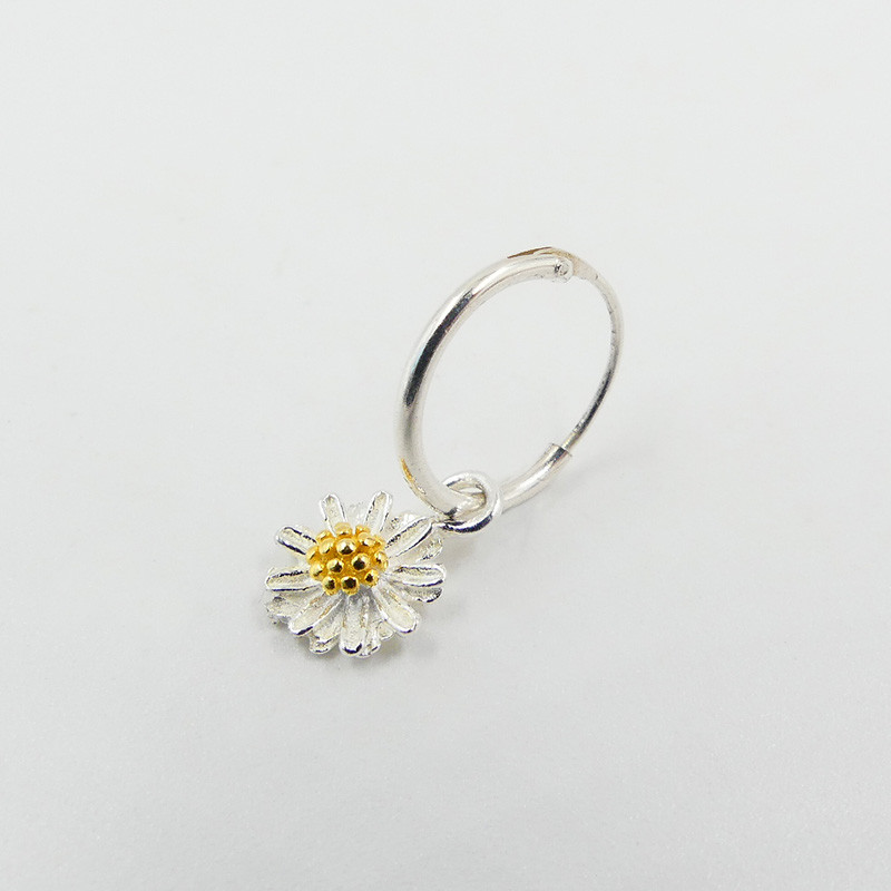 Boucle à l'unité Argent Pâquerette