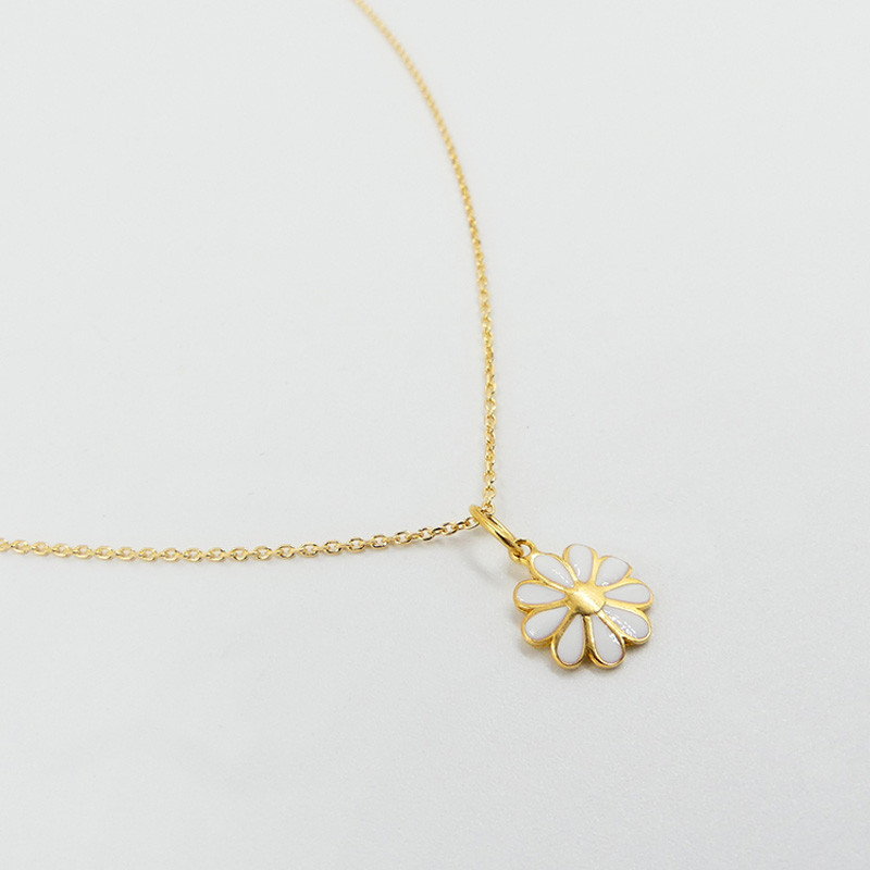 Collier Plaqué Or Fleur