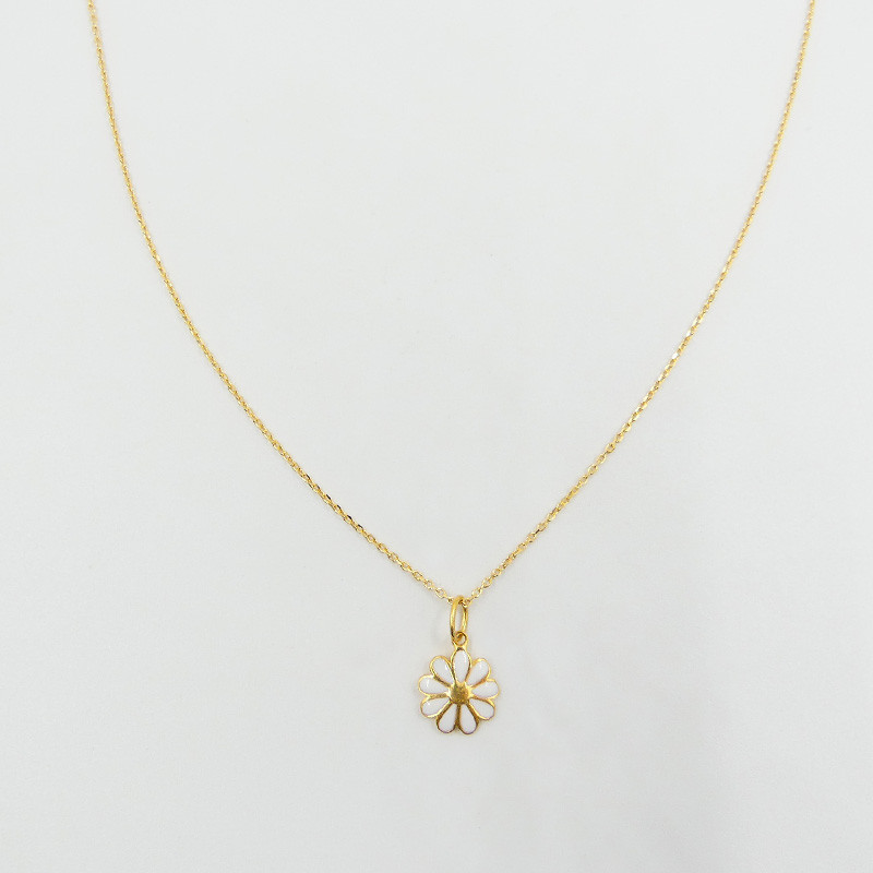 Collier Plaqué Or Fleur