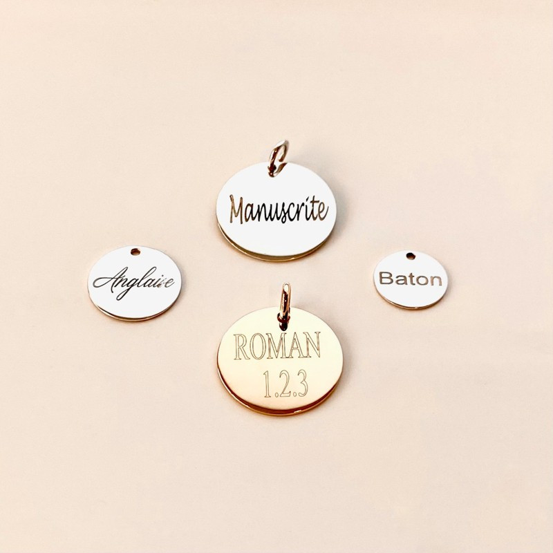 Jonc Enfant Argent médaille 15mm