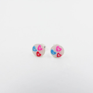 Clous Argent Enfant petits coeurs