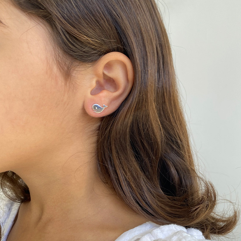 Clous Argent Enfant baleine