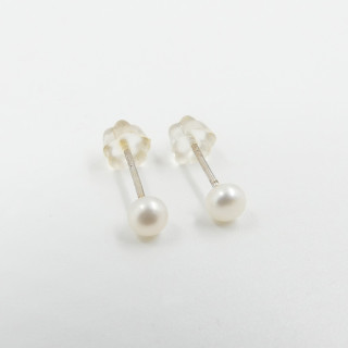 Clous Argent Enfant perles d'eau douce