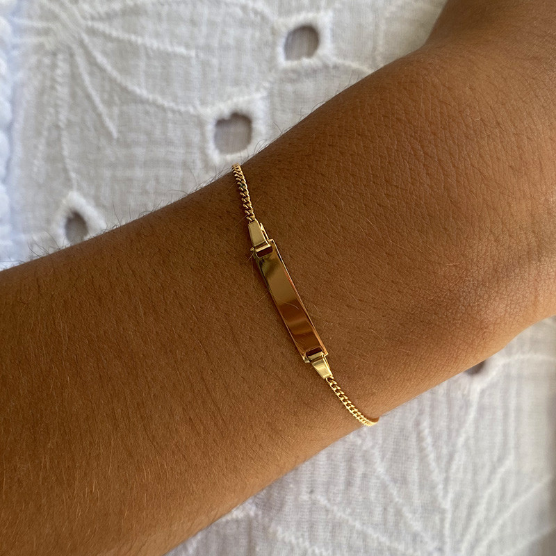 gourmette plaqué or enfant pour communion