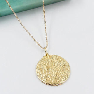 Médaille Dorée texturée 20mm