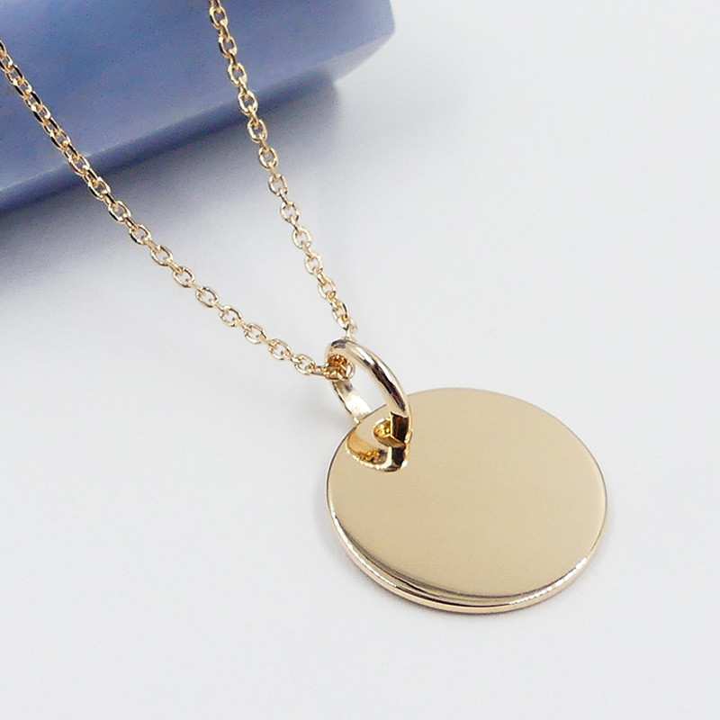 Médaille lisse Dorée 20mm