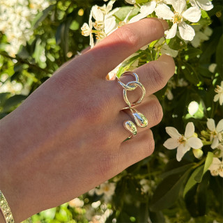 Bague Argent enlacée