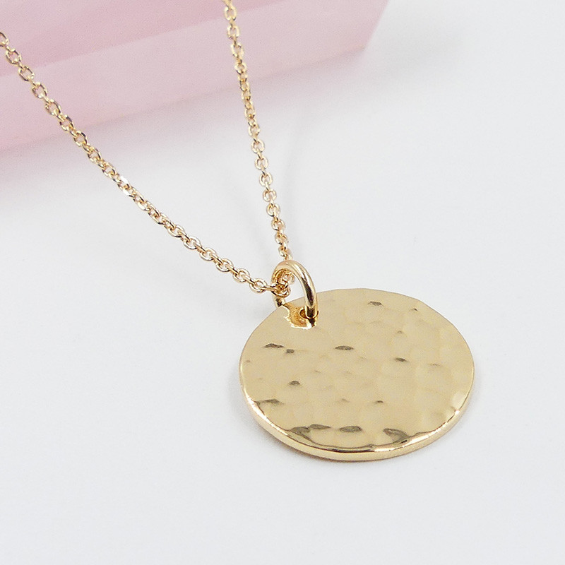 Médaille Dorée martelée 15mm