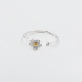 Bague ouverte Argent marguerite