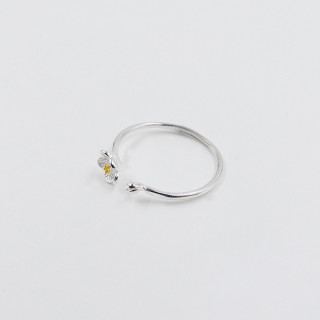 Bague ouverte Argent marguerite