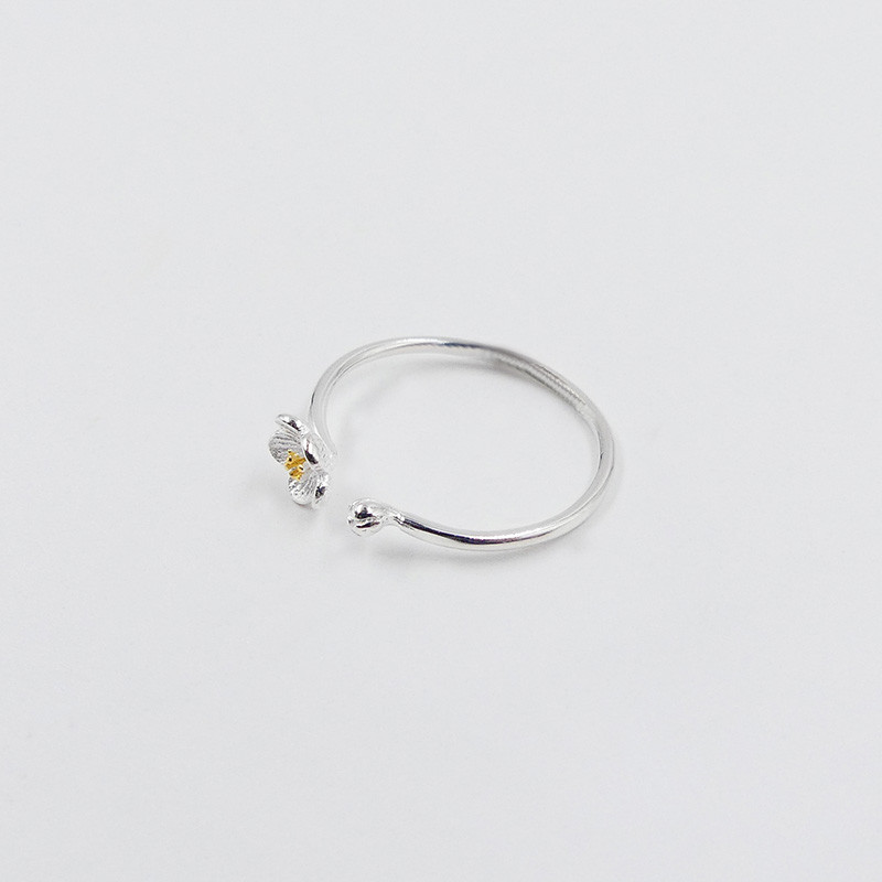 Bague ouverte Argent marguerite