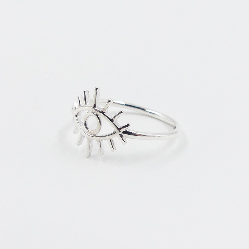 Bague fine Argent Oeil