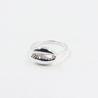Bague Argent Coquillage Cauri