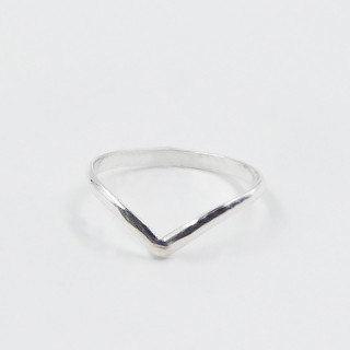 Bague Argent Chevron