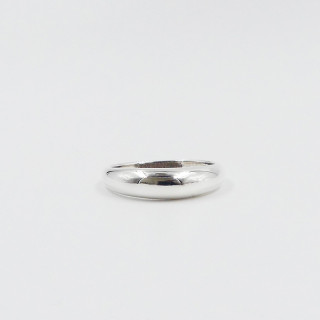 Bague Argent fine bombée