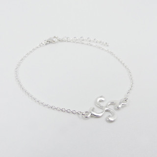 Bracelet Argent Croix basque
