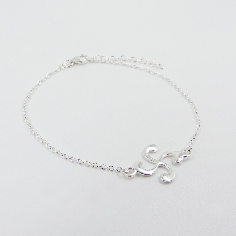 Bracelet Argent Croix basque