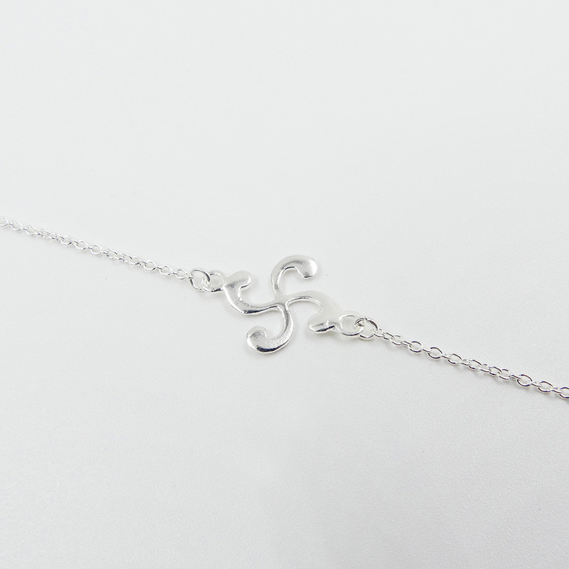 Bracelet Argent Croix basque