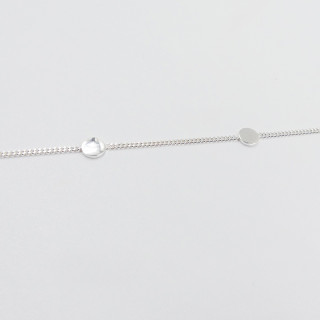 Bracelet de cheville Argent pastilles