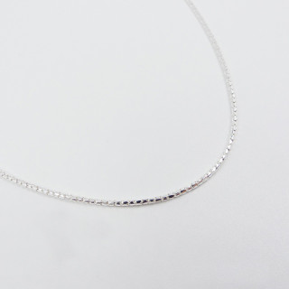 Collier Argent maille cobra