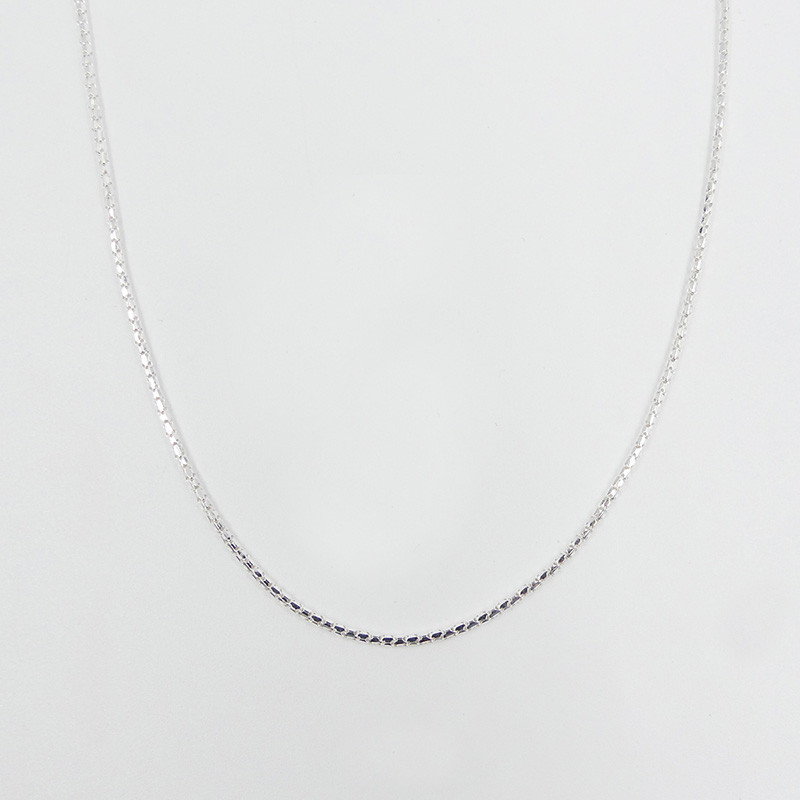 Collier Argent maille cobra