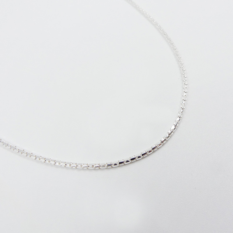 Collier Argent maille cobra