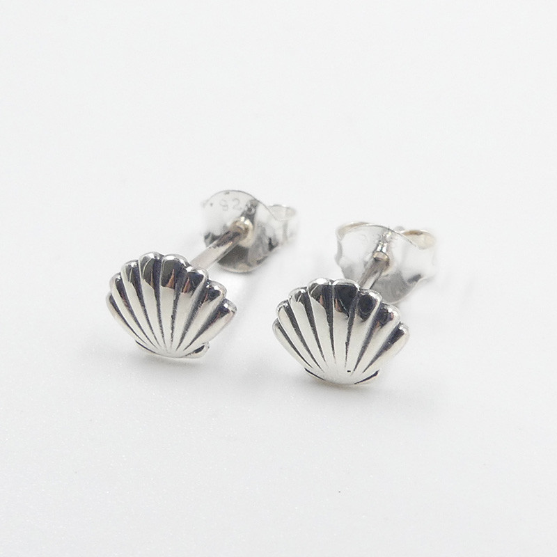Clous d'oreilles Argent coquillage