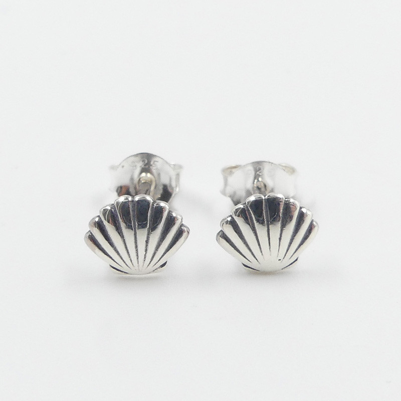 Clous d'oreilles Argent coquillage