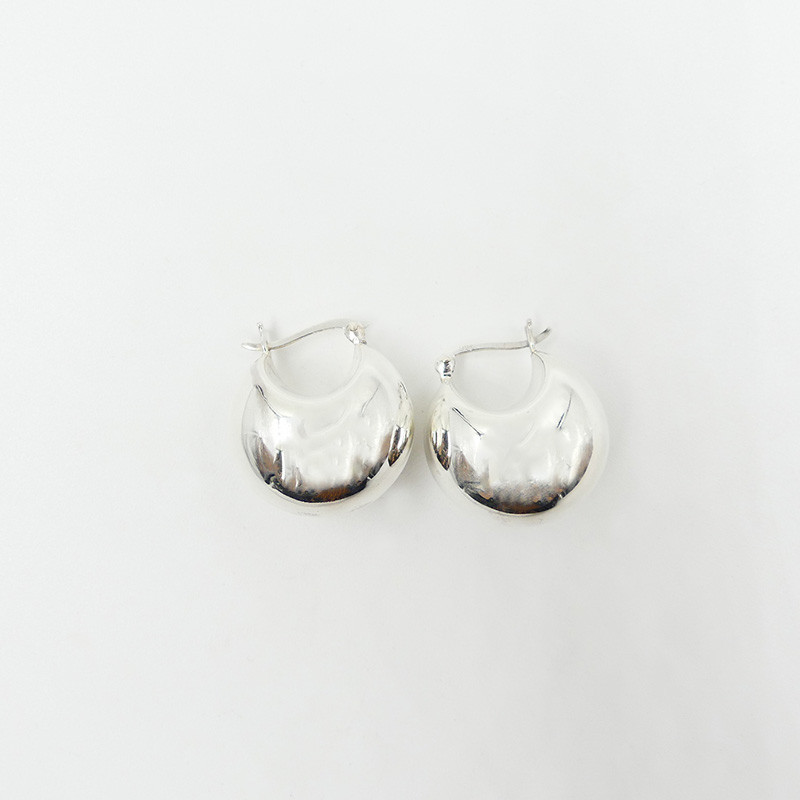 Créoles Argent panier miroir