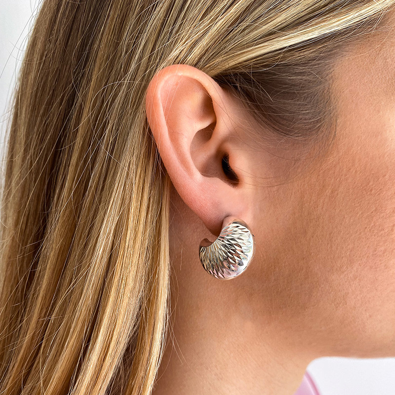 Créoles Argent panier mandala