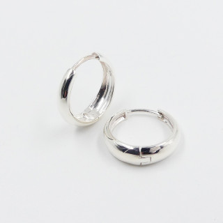 Créoles Argent évasée 15 mm