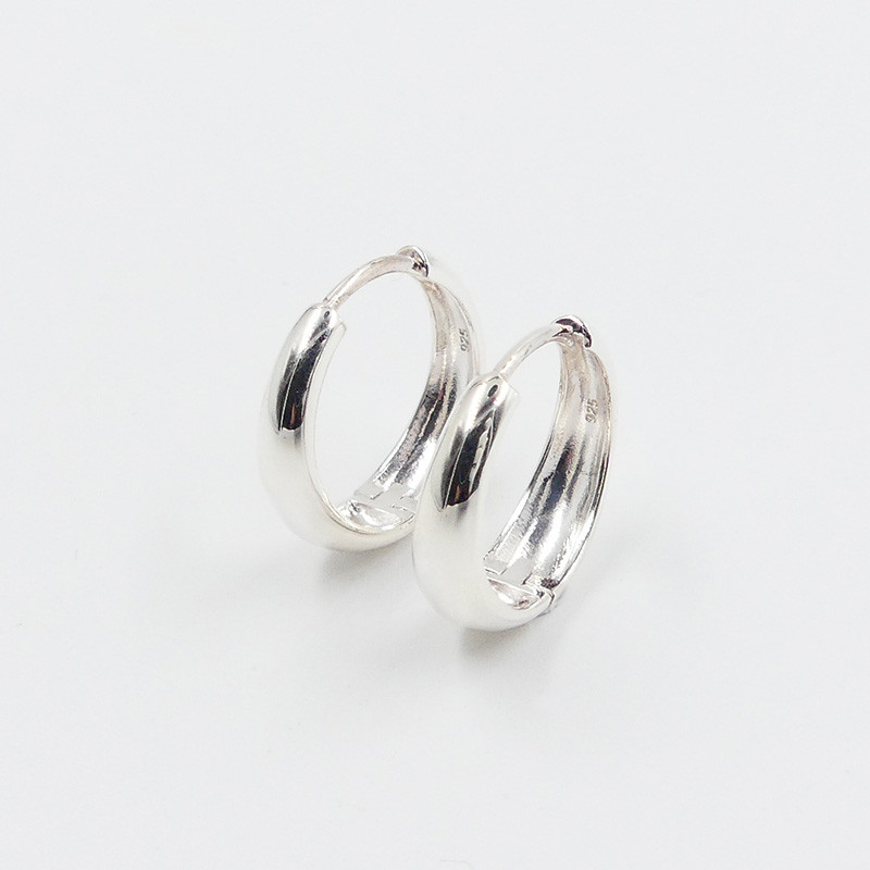 Créoles Argent évasée 15 mm