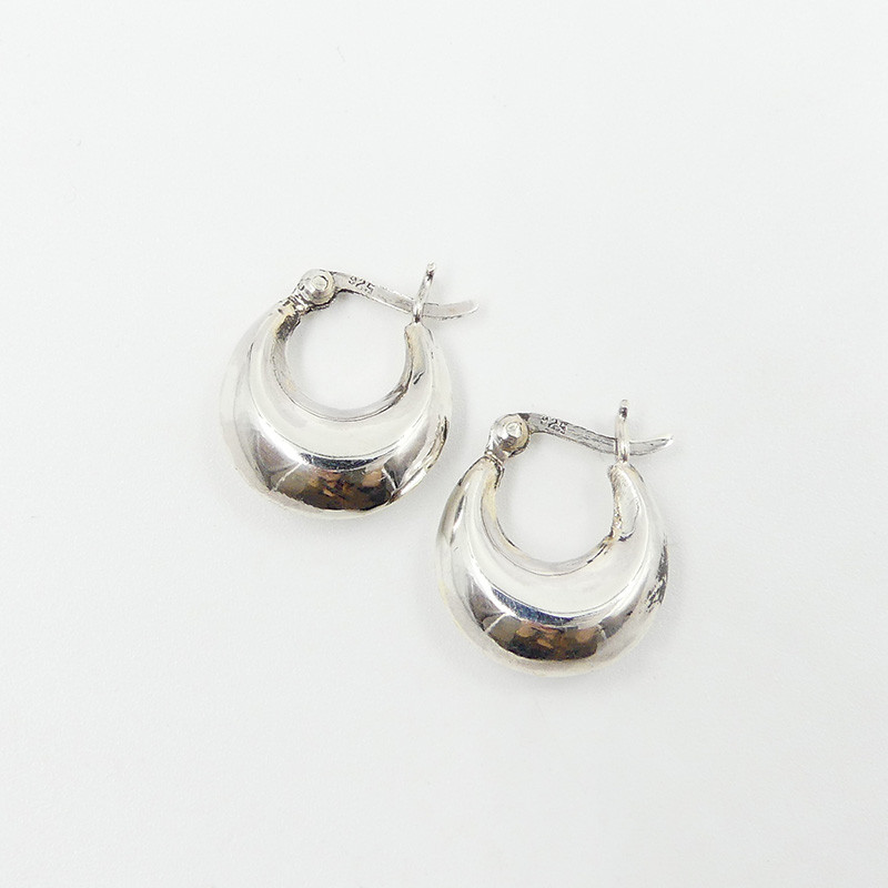 Créoles Argent Épaisses 10 mm