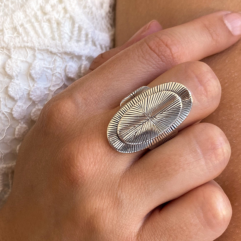 Bague Argent Ethnique