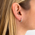 Créoles Argent évasées 10 mm