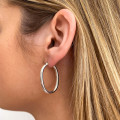 Créoles Argent Ovales 30mm