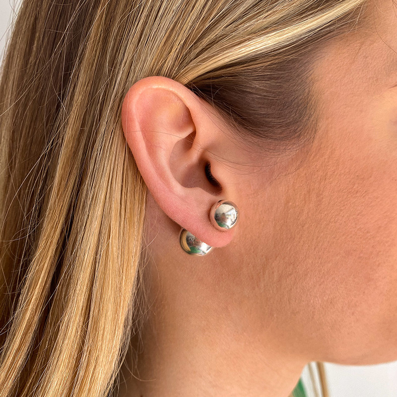 Boucles d'oreilles double boules