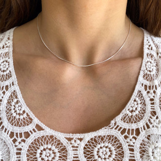 Collier Argent maille Vénitienne
