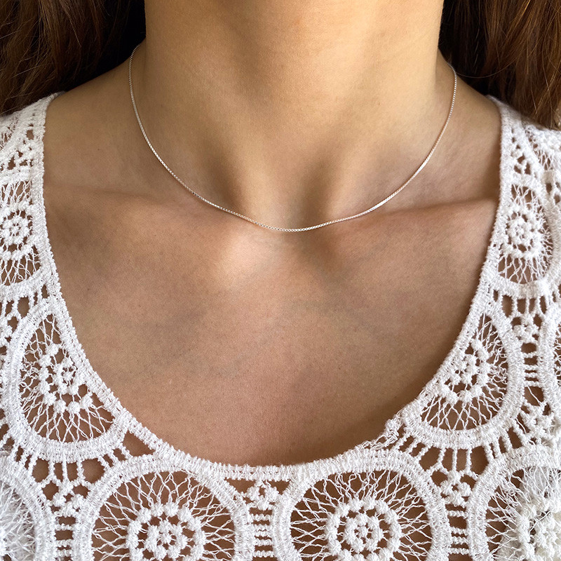 Collier Argent maille Vénitienne