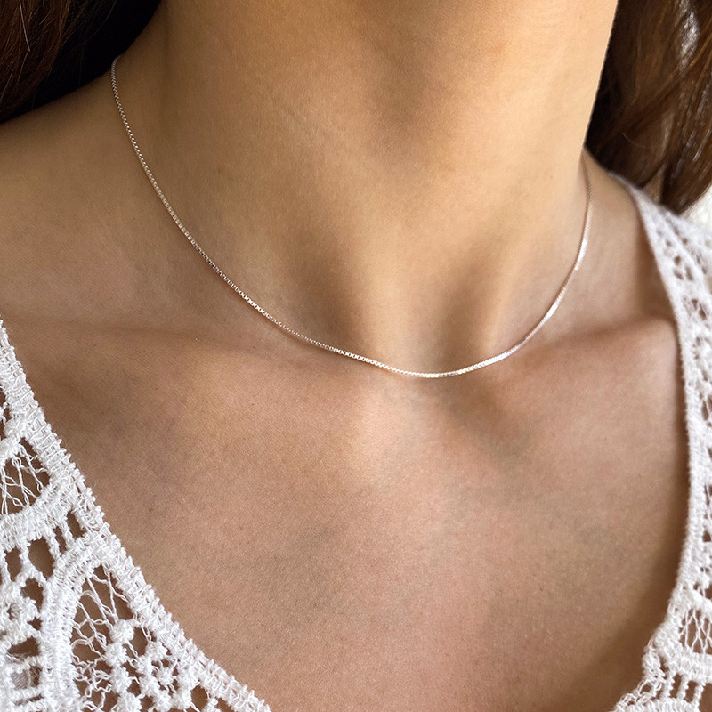 Collier Argent maille Vénitienne