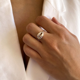 Bague Argent Coquillage Cauri