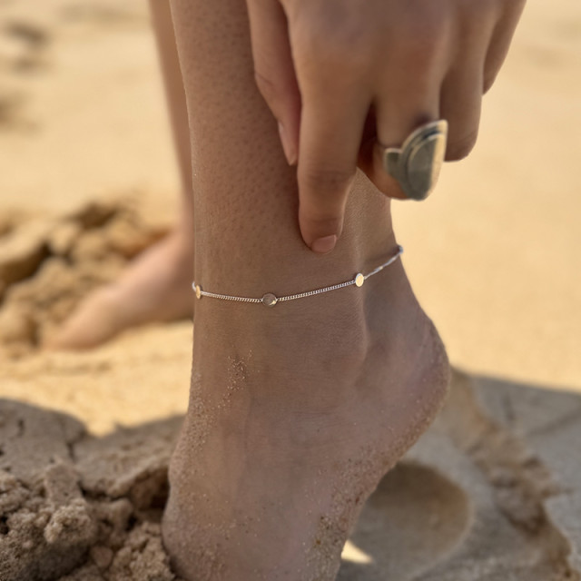 Chaînes Et Bracelets De Cheville Argentés – Neufs, Sans Emballage, Parfaits Pour Un Look Estival