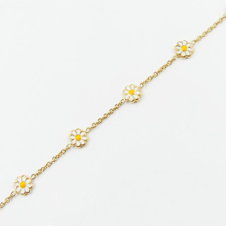 Bracelet acier doré Daisy